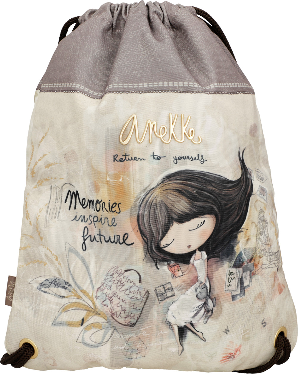 246400-EC Ruksak vrećasti Anekke MEMORIES SS25 33x45x2,5cm