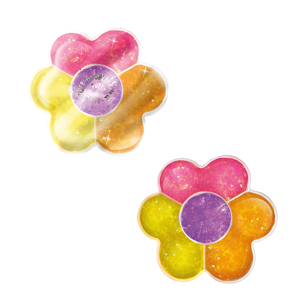 246428-EC Slime ljigavac sa šljokicama u 4 boje HAPPY FLOWERS 35g P16/128