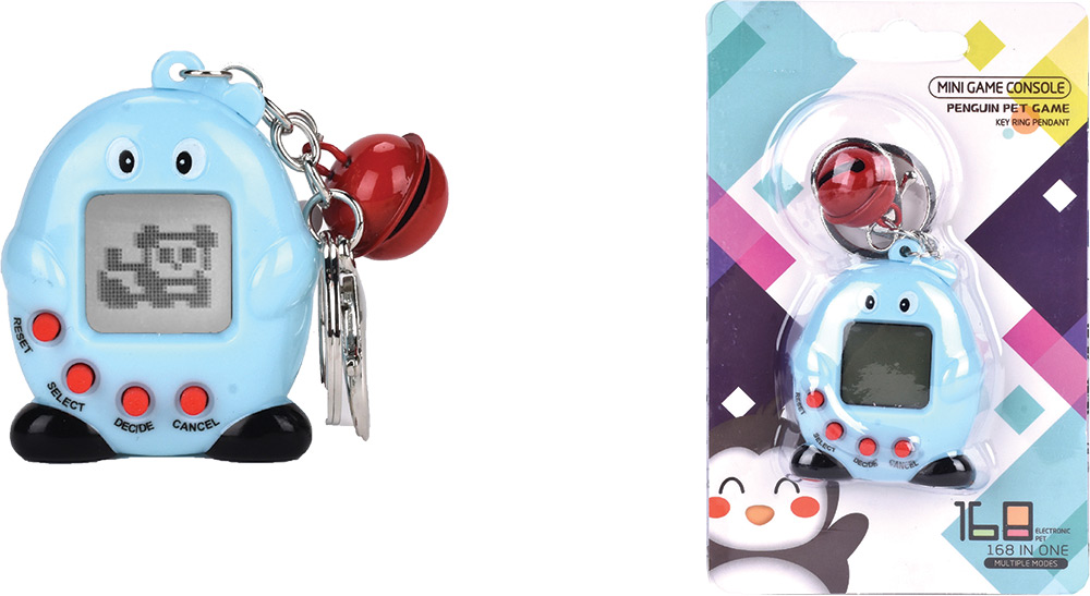 246440-EC Privjesak mini konzola pingvin ljubimac HKTEC sort P12/216