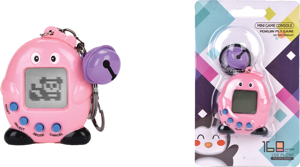 246440-EC Privjesak mini konzola pingvin ljubimac HKTEC sort P12/216