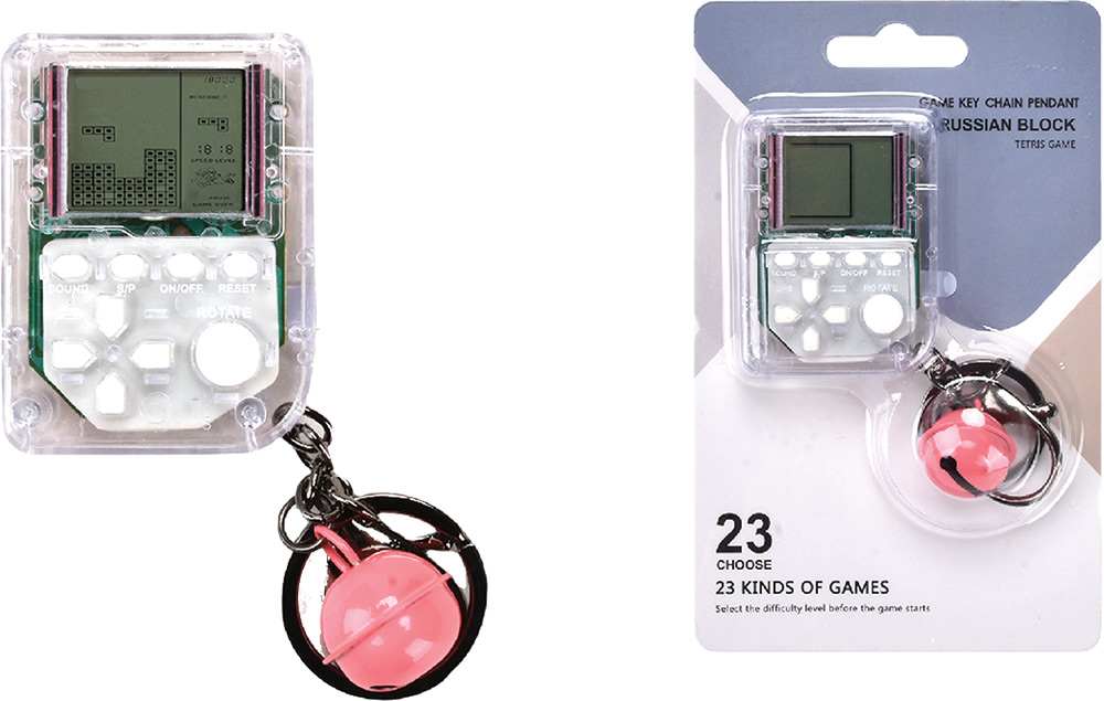 246442-EC Privjesak mini blok konzola s igrama, 23 igre HKTEC sort P12/216