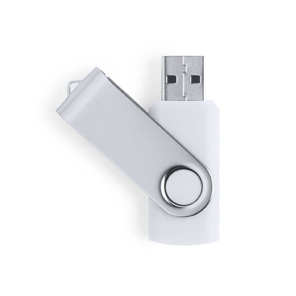 246650-EC Memori stick USB 32GB Twister bijeli u srebrnoj kutijici s prozorom