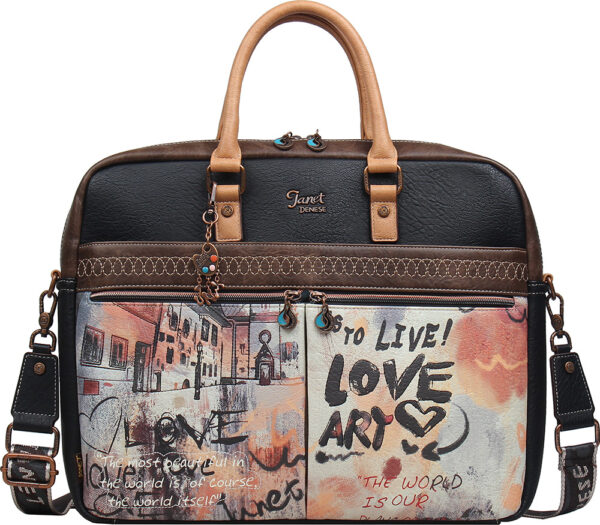 Torba fashion poslovna Janet Art Gallery FW25 41x6,5x32 cm J-155C P16 Netto