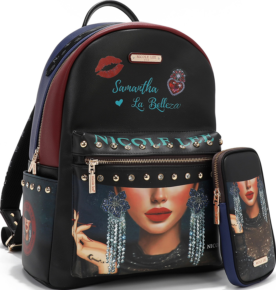 246813-EC Ruksak s torbicom fashion NICOLE LEE SLB FW25 32x41x15cm USB12769L P12