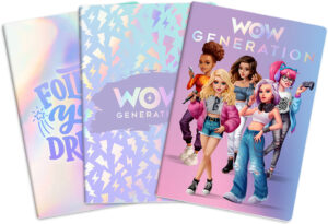 Bilježnica A5/D/K/B crte, kvadratići, čista set 3/1 WOW