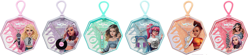 246939-EC Ogrlica s privjeskom WOW Generation u kutiji, sort P12/24