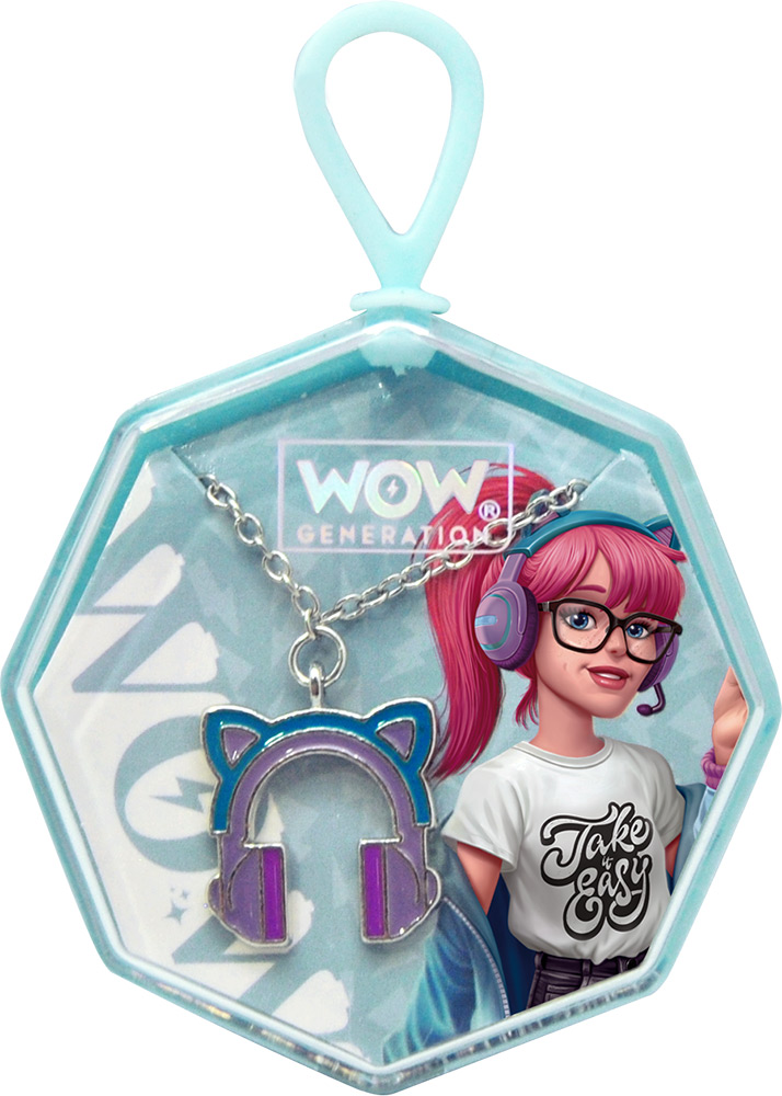 246939-EC Ogrlica s privjeskom WOW Generation u kutiji, sort P12/24