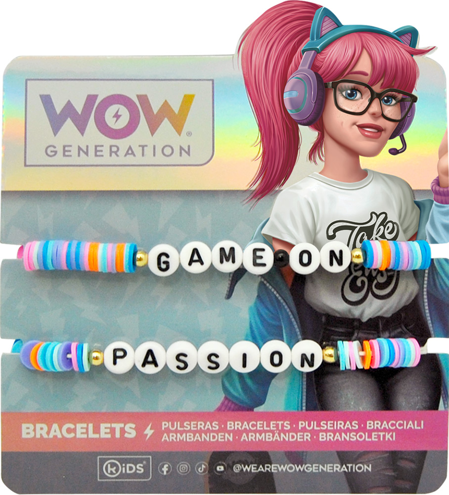 246940-EC Narukvice s porukom WOW Generation 2kom, sort P12/24