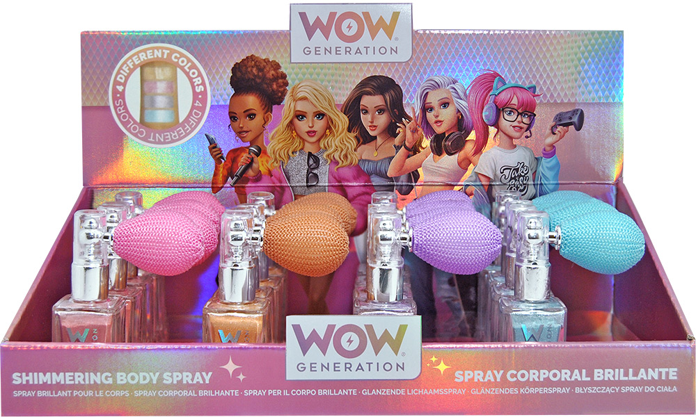246944-EC Šljokice za tijelo WOW Generation u spreju, sort boja P16/32