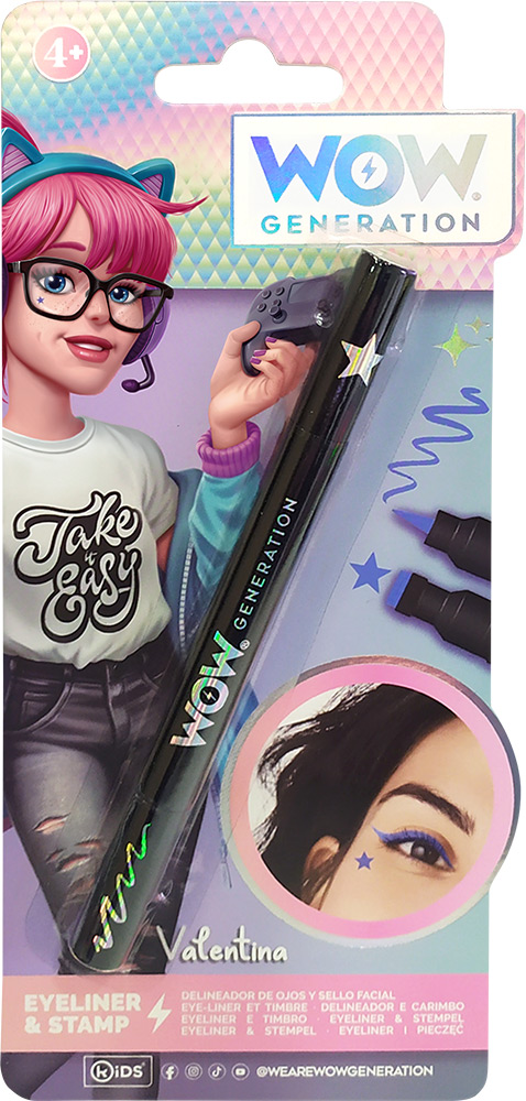 246945-EC Tuš za oči sa štambiljem WOW Generation crni i plavi, sort P10/20