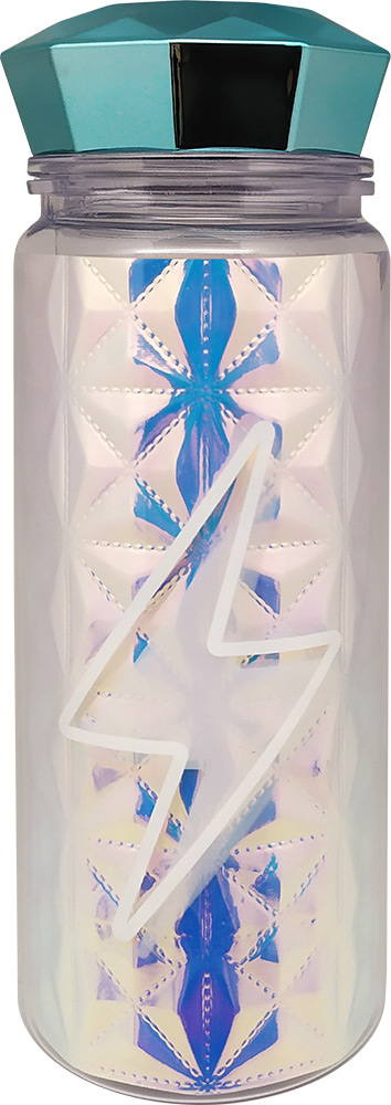 246967-EC Boca za vodu plastična WOW Generation holografska 350ml, sort P6