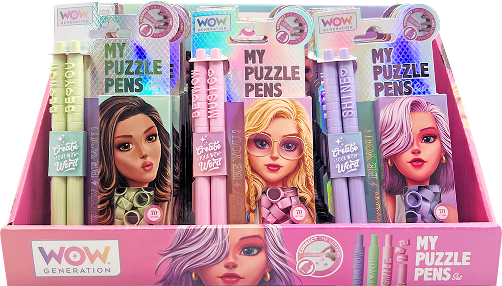 246971-EC Set ol.kem x2 + 70 slova WOW Generation Puzzle Pen sort, P18/36