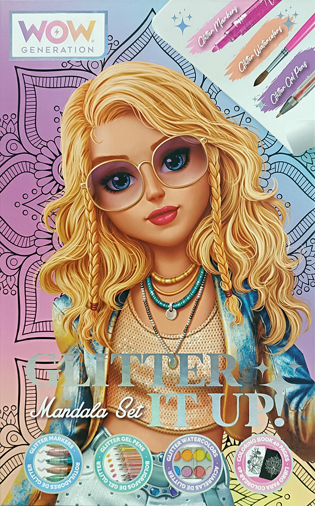 246977-EC Bojanka za djecu WOW Generation Mandala s priborom za bojanje, P6/12