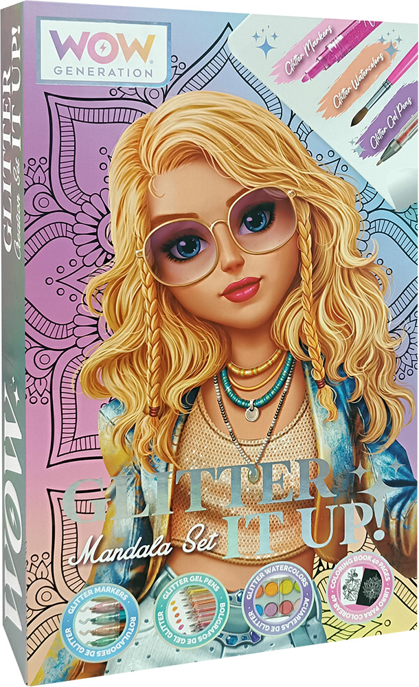 246977-EC Bojanka za djecu WOW Generation Mandala s priborom za bojanje, P6/12
