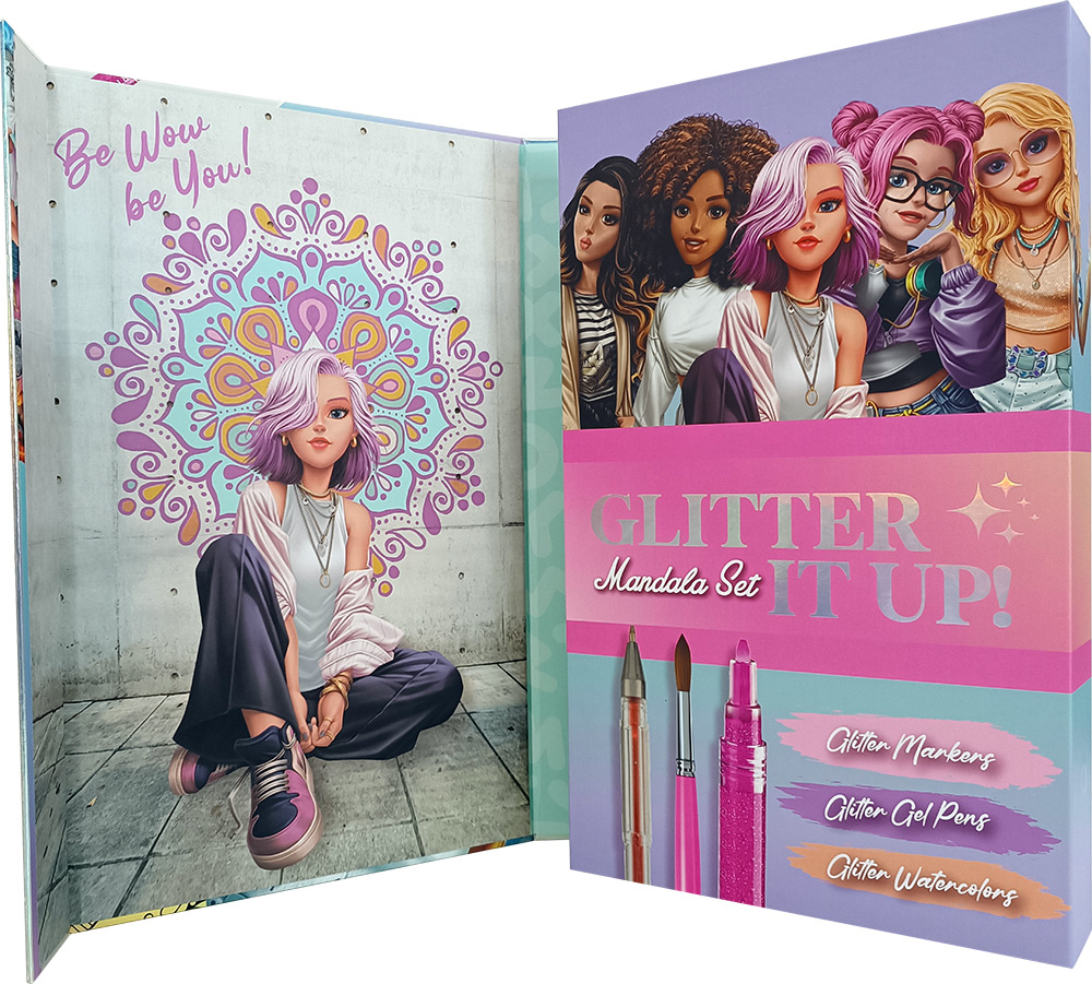 246977-EC Bojanka za djecu WOW Generation Mandala s priborom za bojanje, P6/12