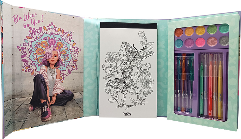 246977-EC Bojanka za djecu WOW Generation Mandala s priborom za bojanje, P6/12