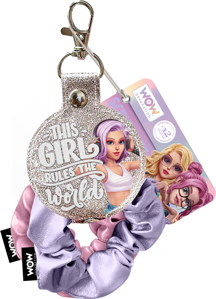 246997-EC Privjesak za ključve WOW Generation Scrunchie gumica 2kom, sort P12/48