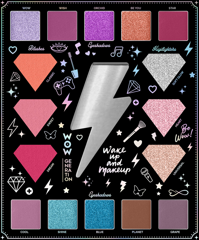 247000-EC Paleta sjenila za oči WOW Generation P6/24