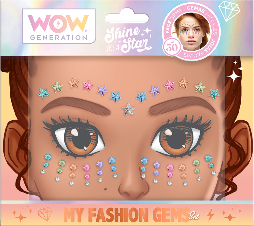 247001-EC Cirkoni za oči i lice WOW Generation samoljepljivi, sort P24/48