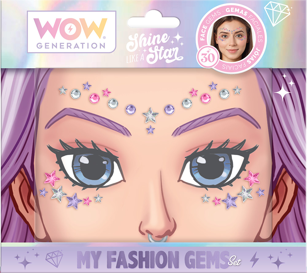 247001-EC Cirkoni za oči i lice WOW Generation samoljepljivi, sort P24/48