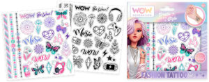 Tetovaže privremene WOW Generation 50kom u boji i crno bijele, P24/48