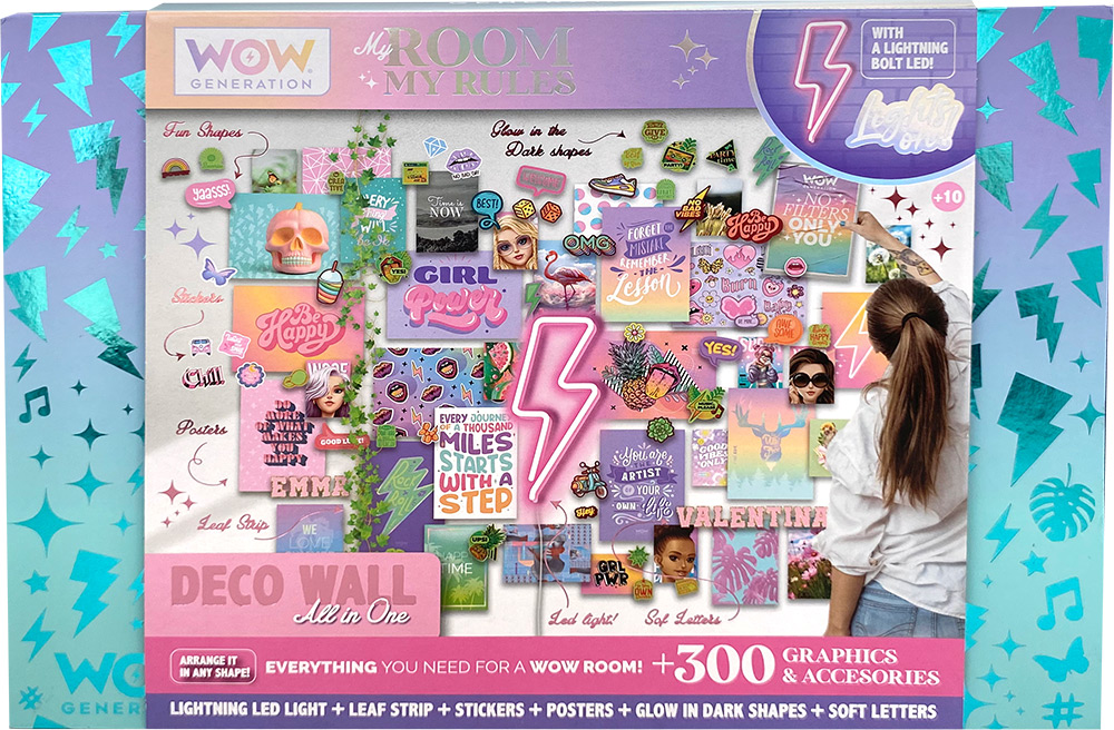 247010-EC Set za dekoraciju sobe WOW Generation s LED munjom, P6