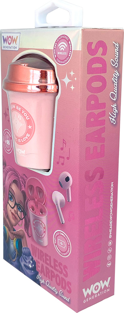 247012-EC Slušalice bežične earpods WOW Generation u kutiji, sort P6/24