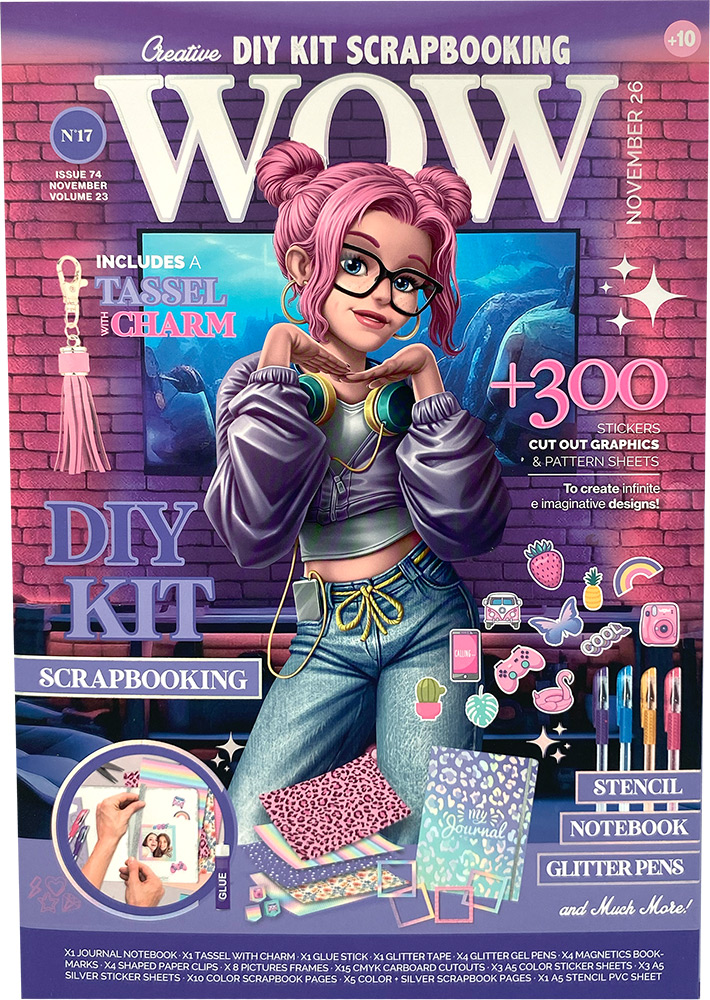 247014-EC Kreativni set za izradu spomenara WOW Generation WOW Magazine s dodacima, P6