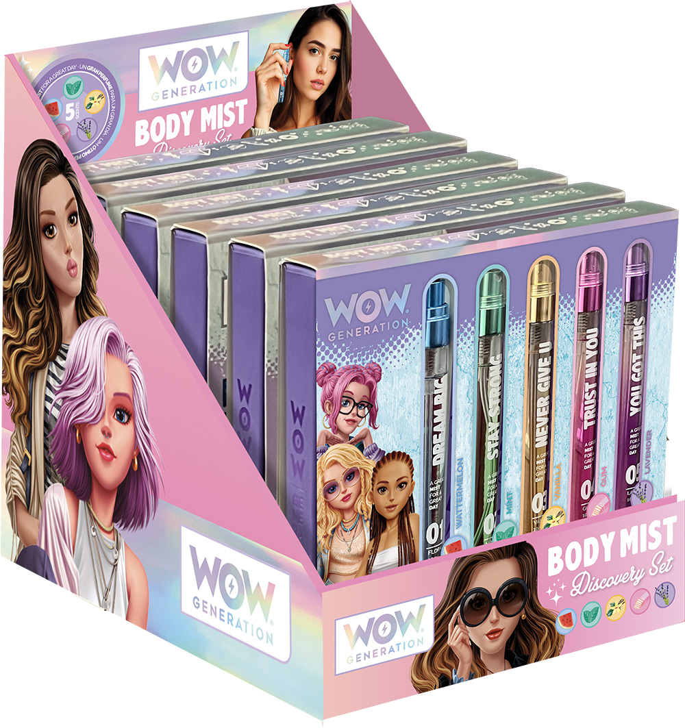 247017-EC Vodica za tijelo mirisna WOW Generation set 5kom, P24