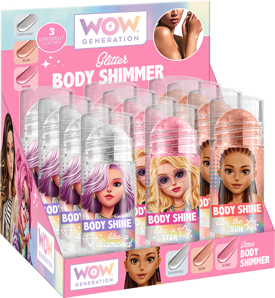 247021-EC Šljokice za tijelo roll on WOW Generation, sort P12/96