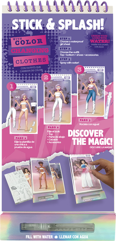 247022-EC Kreativni set izradi svoj outfit WOW Generation Stick and Splash, P6/24
