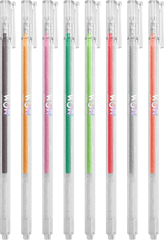 247023-EC Bojanka bilježnica + metallic gel pen 8kom WOW Generation P6/12