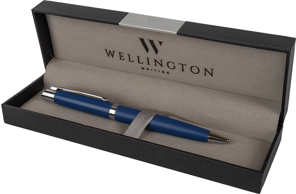 247564-EC Set pisaći Wellington Liberty ol.kem. plava u poklon kutiji