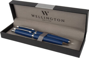 247566-EC Set pisaći Wellington Liberty ol.kem i roler plavi u poklon kutiji