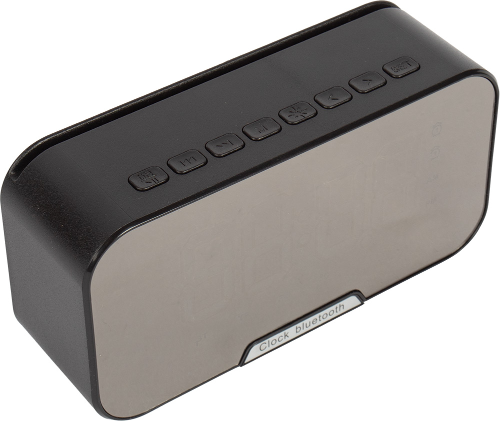 247605-EC Zvučnik bluetooth i radio sat Sveja crni