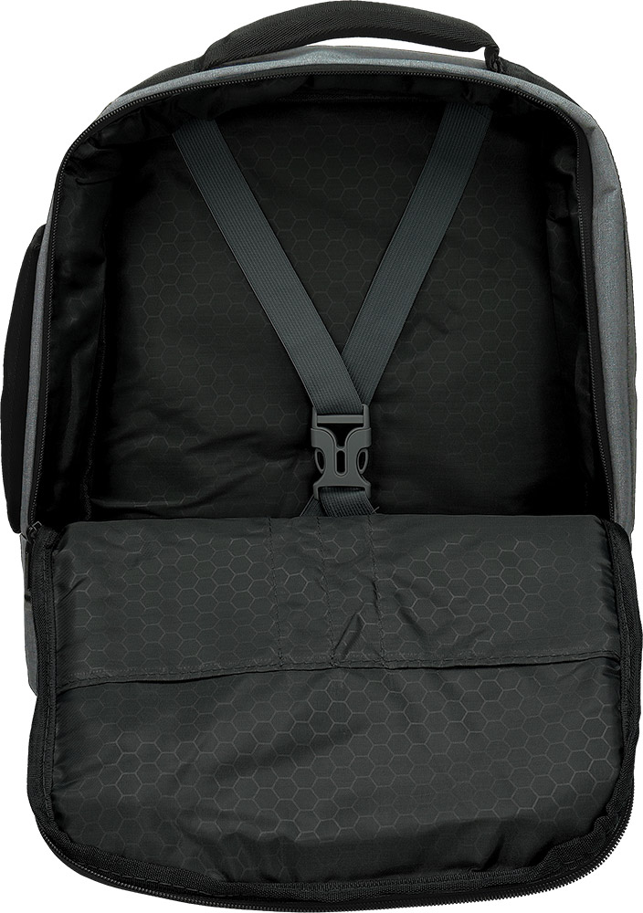 247630-EC Ruksak poslovni ARNOR za prijenosno računalo melanž siva 15,6 inča, 42x30x13cm