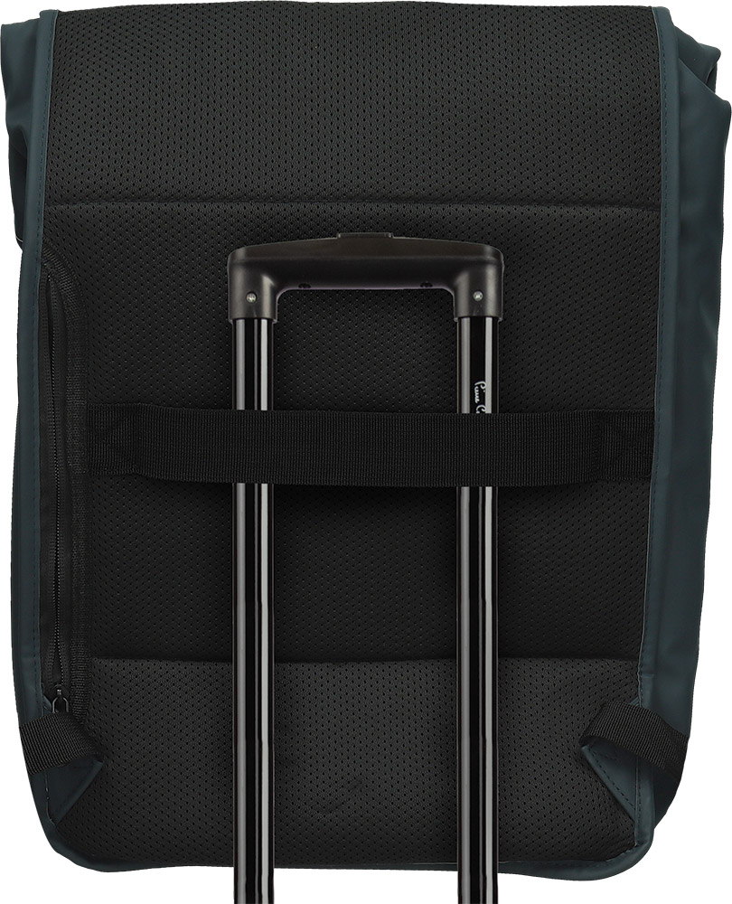 247638-EC Ruksak HAGEN za prijenosno računalo t.plavi od PU kože 15,6 inča, 41x32x17