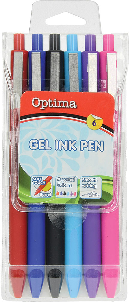 231629-EC Gel pen 0,7 OPTIMA Soft Touch 461 6/1 100928 bls P12/144/1728 NETTO