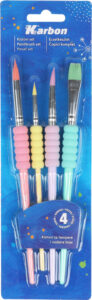246265-EC Kistovi temp./vod.boje set KARBON Macaron soft grip 4/1 br.4,8,10,12 P25/200