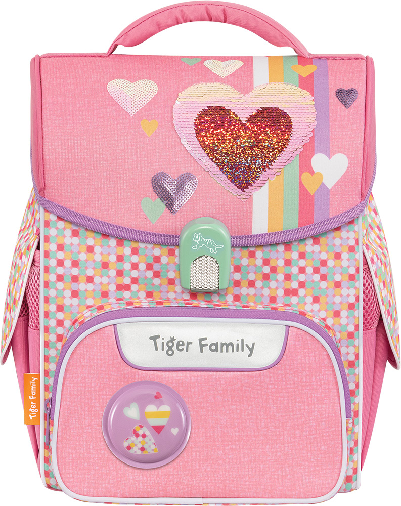245589-EC Torba prv.anat. TIGER FAMILY Jolly Pink Amour [Sequins] P4