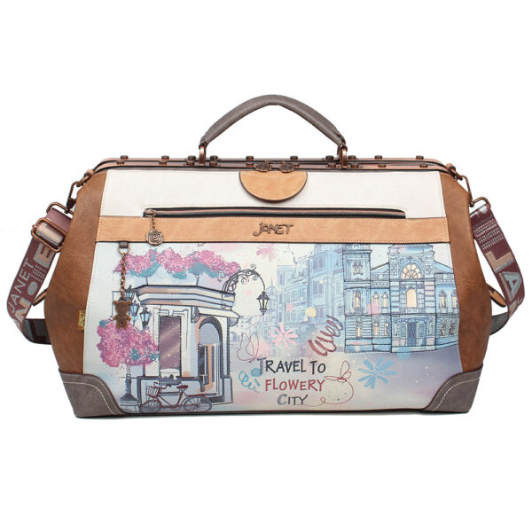 Torba putna Janet Flowery city 50x21x32 cm J-004B P10 Netto