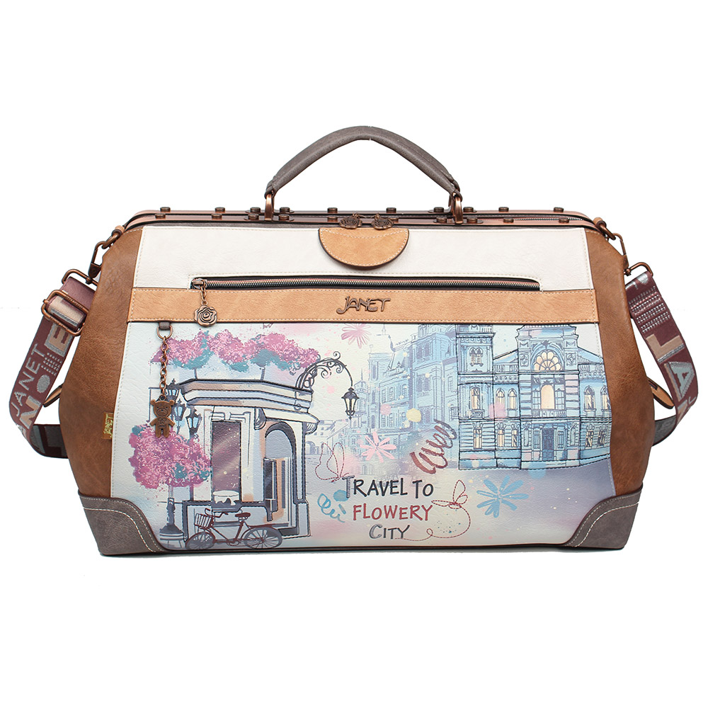 245991-EC Torba fashion Janet Flowery city 50x21x32 cm J-004B P10
