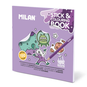 Bojanka s naljepnicama za djecu MILAN ALIEN INVASION P30