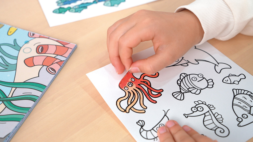 248516-EC Bojanka s naljepnicama za djecu MILAN BLUE ODISSEY P30