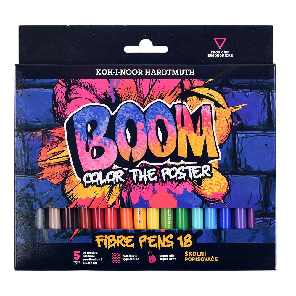 248669-EC Flomasteri 18/1 BOOM K-I-N perivi 1022 bls P12