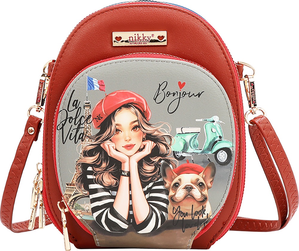 246807-EC Torba fashion mini NIKKY Eiffel Dreams FW25 4x8,5x4,5 cm NK24001 P48