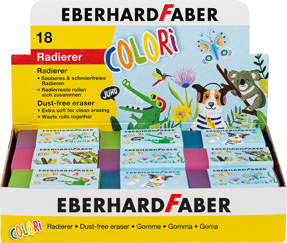 248657-EC Gumica EBERHARD FABER Colori sort P18