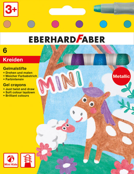 Voštane pastele 6/1 Eberhard Faber gel metallic