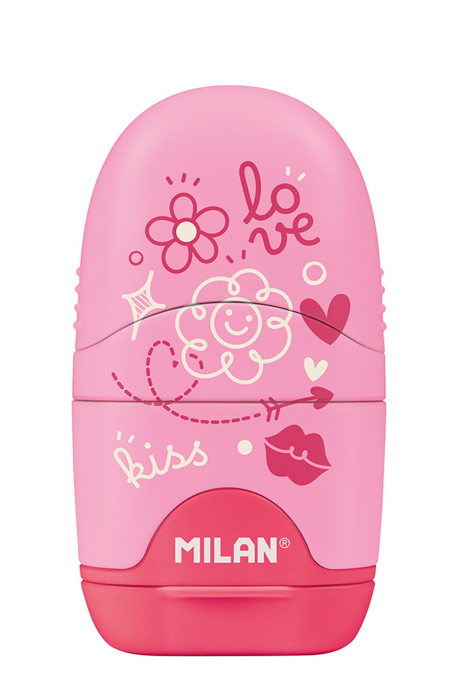 248691-EC Gumica+šiljilo MILAN Capsule Flowicorn plastično s kućištem P16/320