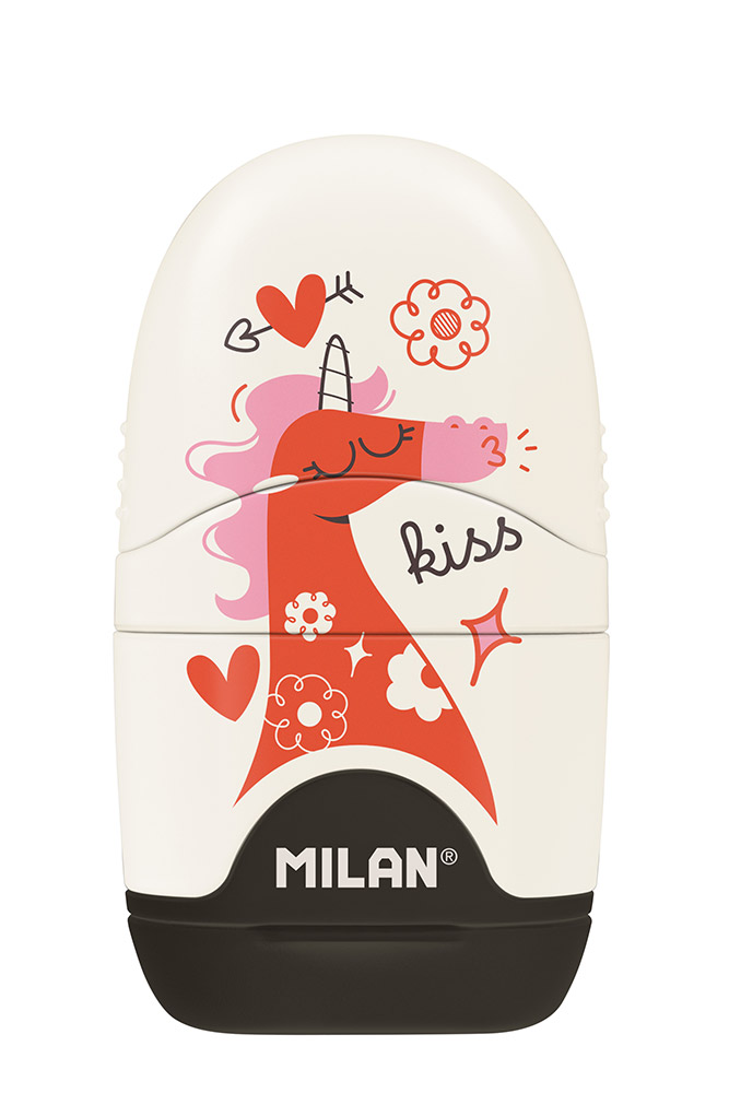 248691-EC Gumica+šiljilo MILAN Capsule Flowicorn plastično s kućištem P16/320